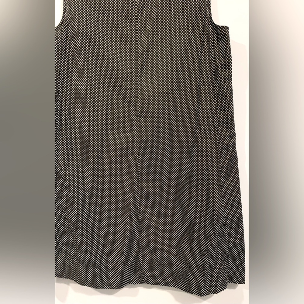 Excellent Condition, Eileen Fisher- Black/White Dress w/ Pockets, Sz Medium - Picture 7 of 12
